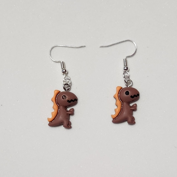 Jewelry - Dino Earrings -Brown